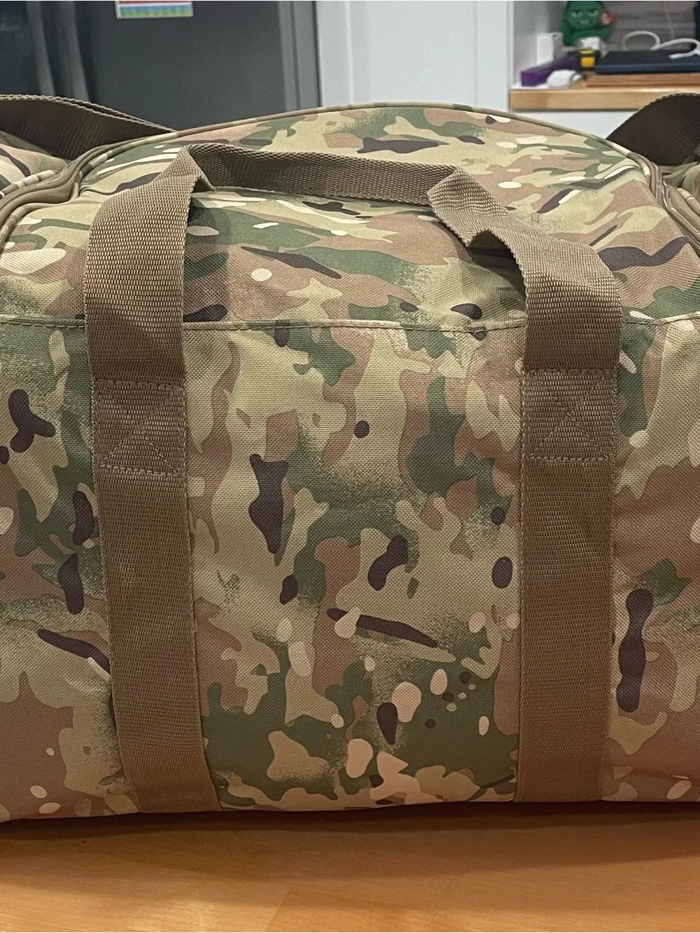 Large Louisiana National Guard Camo Travel Duffle Bag - Tactical Camouflage NWOT